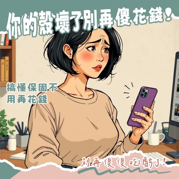 Casetify手機殼壞掉常見的脫膠與邊框分離狀況,以及申請保固換新的步驟圖解。