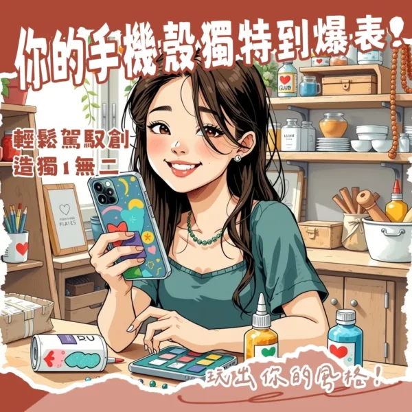手機殼DIY創意指南：透明殼、奶油膠、UV滴膠材料與步驟詳解，打造個人化手機殼。