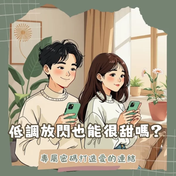 一對男女手持不同顏色但風格一致的低調情侶手機殼,展現情侶默契與品味,兼具保護功能。