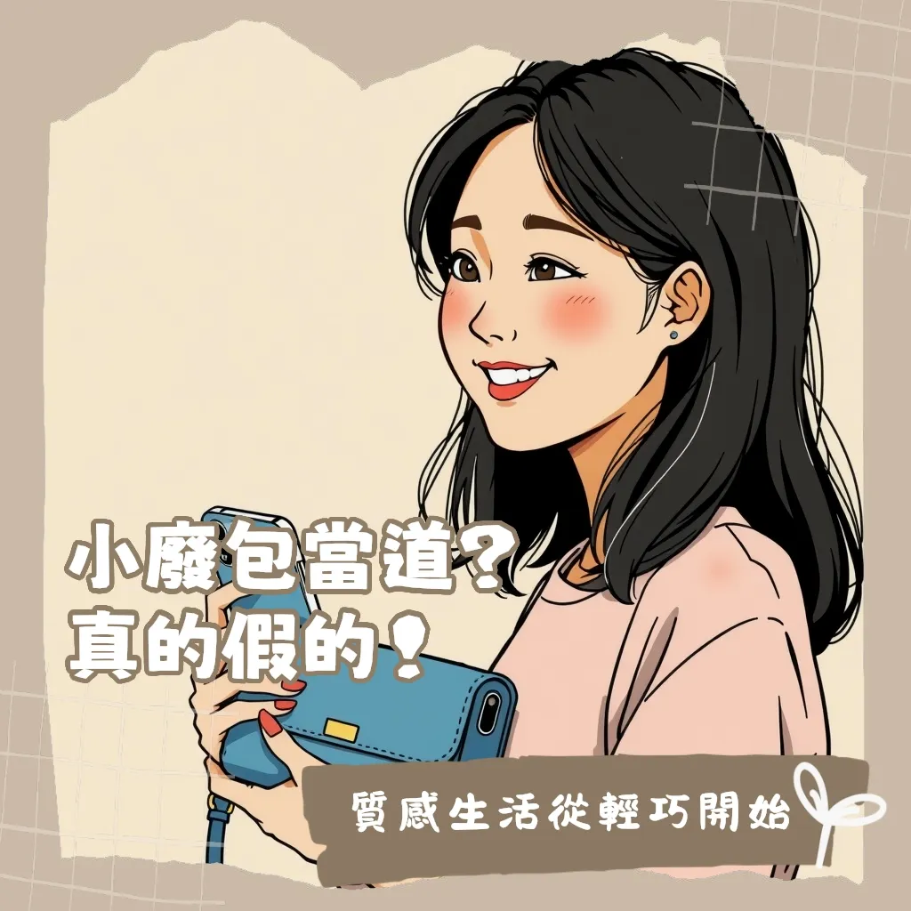 時尚女性手持質感皮革手機小包,展現輕巧出門的穿搭風格,內含多夾層設計,可收納手機、卡片與鑰匙。