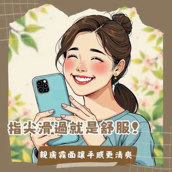磨砂手機殼質感，防指紋抗油汙，舒適親膚手感，多種材質選購指南
