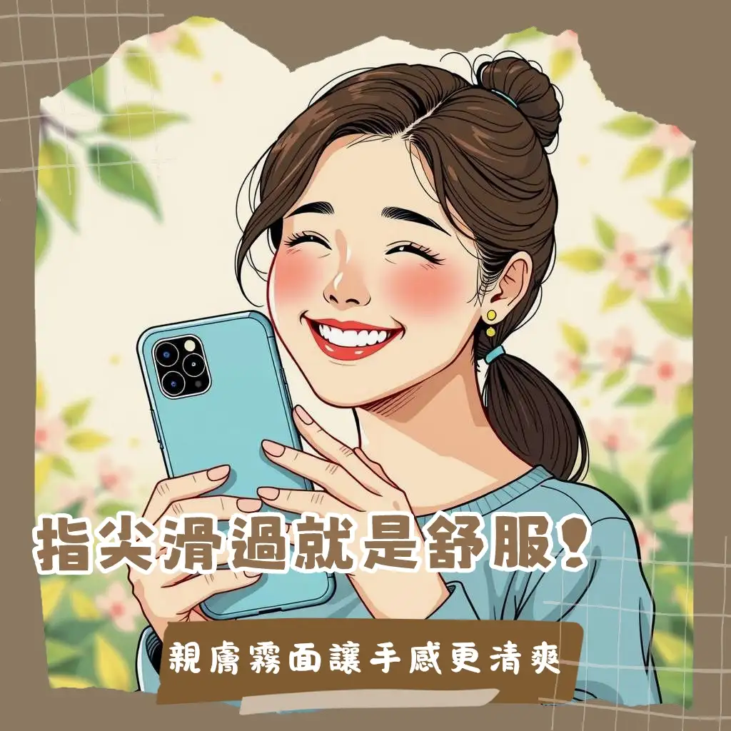 磨砂手機殼質感，防指紋抗油汙，舒適親膚手感，多種材質選購指南