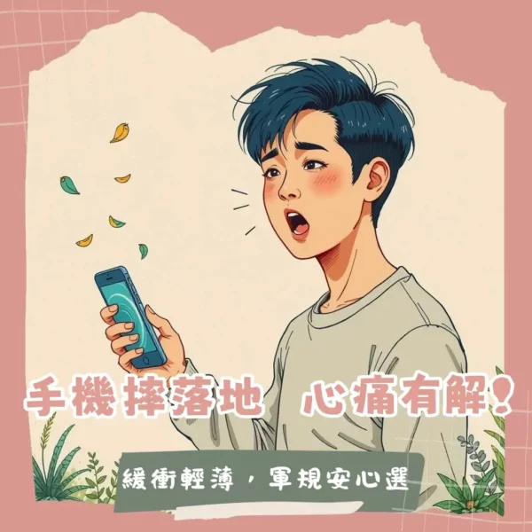 防撞手機殼選購指南，涵蓋防摔設計、軍規認證、輕薄材質與iPhone適用款推薦。