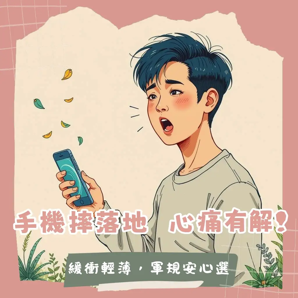 防撞手機殼選購指南,涵蓋防摔設計、軍規認證、輕薄材質與iPhone適用款推薦。