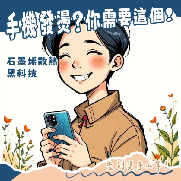 石墨烯散熱手機殼的導熱原理與多款散熱技術比較，解決手機過熱問題，提升遊戲效能，適用重度手遊玩家。