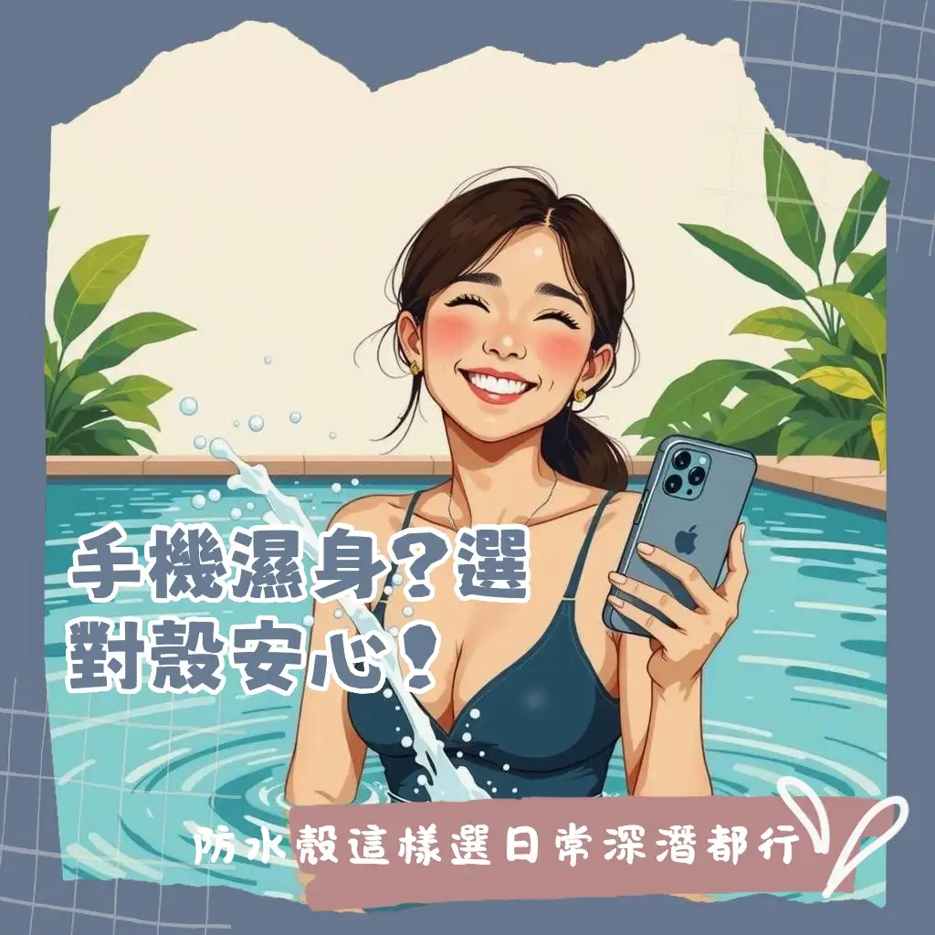 防水手機殼挑選指南,包含生活防水與潛水級手機殼比較,以及IPX等級說明,協助你保護手機安心玩水。