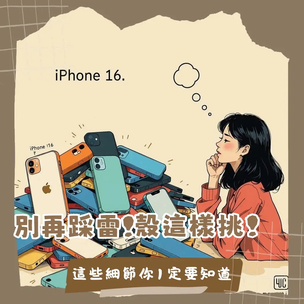 i16手機殼選購指南:iPhone 16全系列型號、防摔、透明與MagSafe功能選購重點,避免買錯保護殼。