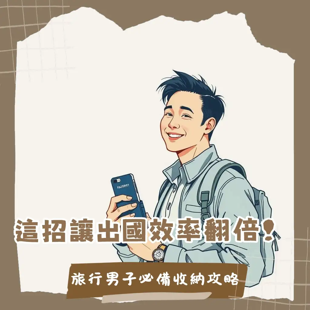 男生旅行必備手機護照包，功能全面、安全防盜，輕便收納出國重要物品，讓你成為旅遊達人。