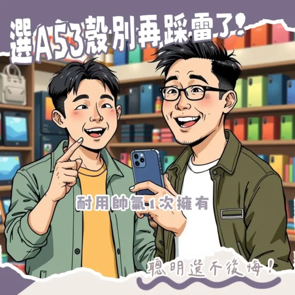 Samsung A53手機殼選購指南,涵蓋軍規、透明、皮套等保護配件挑選重點,讓你的三星A53手機更耐用。