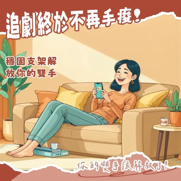 手機秒變追劇神器!隱形支架手機殼讓你從此告別手痠人生