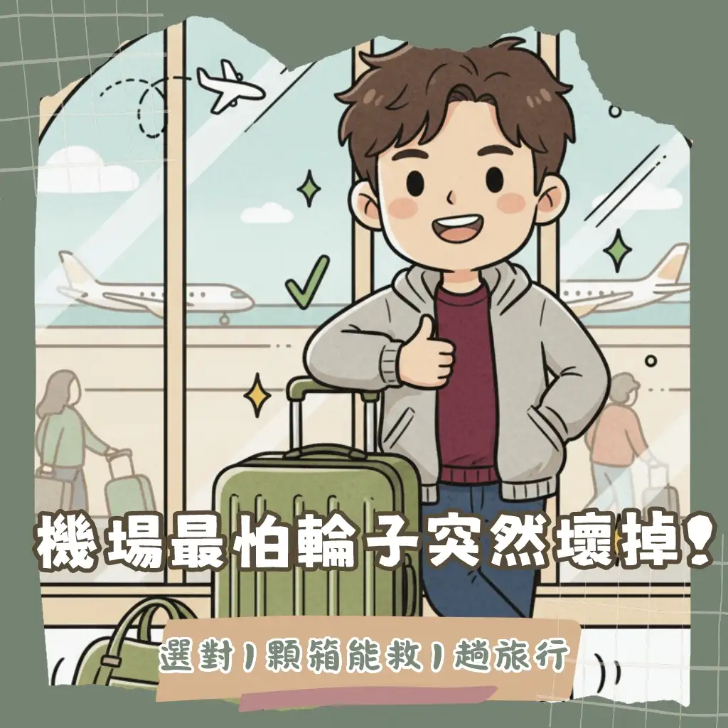 搞懂出國行李箱怎麼挑！阿哲帶你告別旅行狼狽，輕鬆收服全球大小挑戰