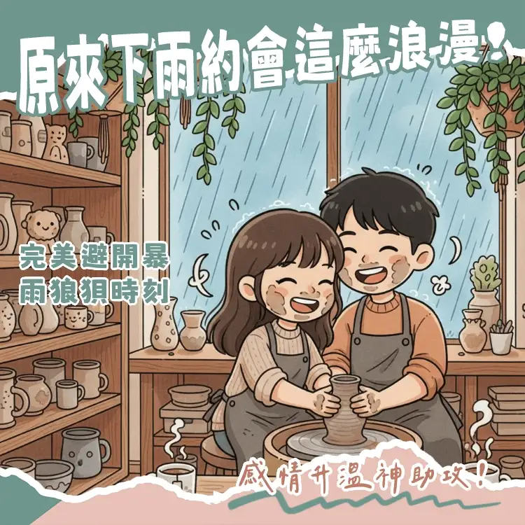 情侶在室內約會推薦場所進行手作體驗與烘焙互動